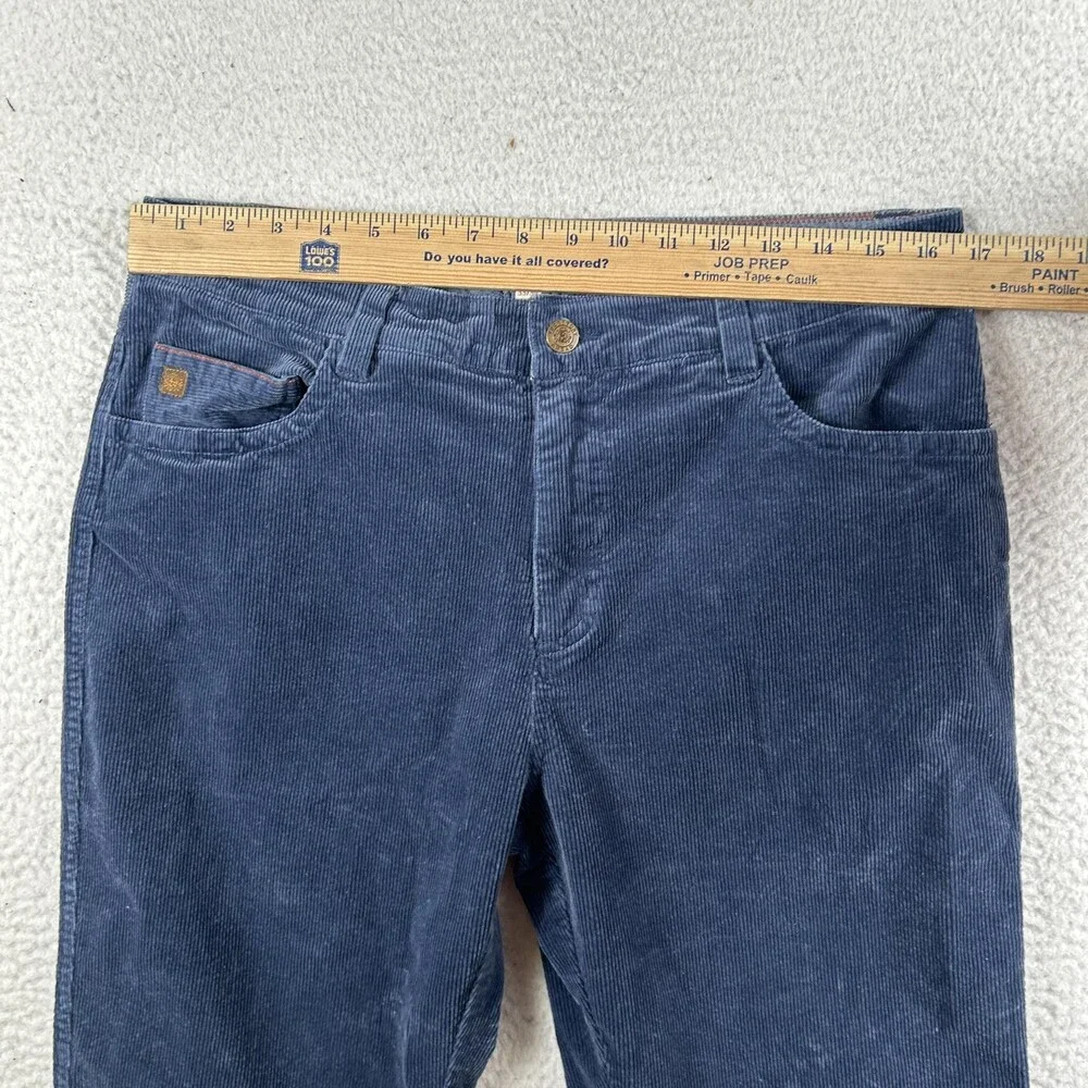 The Territory Ahead Pants Mens 33x31 Blue Corduroy Stretch Chino 5-Pocket Casual
